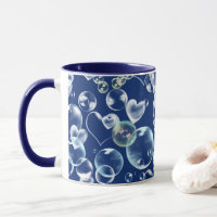 Bulles de savon des coeurs