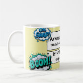 Mug Bulles de texte de bande dessinée drôles (Gauche)