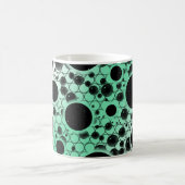 Mug Bulles d'espace tachetées - Blanc/Menthe (Centre)