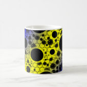 Mug Bulles d'espace tachetées - Jaune/Bleu (Centre)