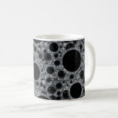 Mug Bulles d'espace tachetées - Paillettes argentées (Devant droit)