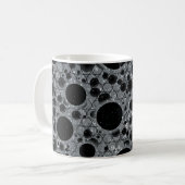 Mug Bulles d'espace tachetées - Paillettes argentées (Devant gauche)