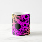 Mug Bulles d'espace tachetées - Rose/Jaune (Centre)