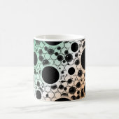 Mug Bulles d'espace tachetées - Vert/Blanc/Orange (Centre)