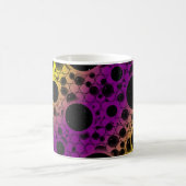 Mug Bulles d'espace tachetées - Violet/Jaune (Centre)