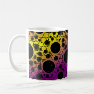 Mug Bulles d'espace tachetées - Violet/Jaune