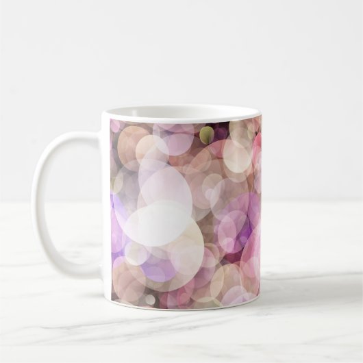 Mug Bulles Jaunes Pâles : Décor Élégant (Gauche)