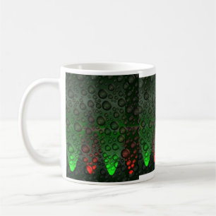 Mug Bulles montantes Vert/Musique Rouge