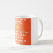 Mug Bulletin météo en yiddish  (Devant droit)