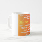 Mug Bulletin météo en yiddish  (Devant gauche)