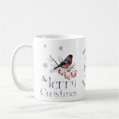 Mug Bullfiny Bird Red Berries Joyeux Noël (Gauche)