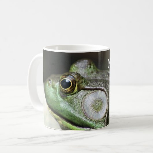 Mug Bullfrog Profondément Dans La Pensée Drôle (Devant gauche)