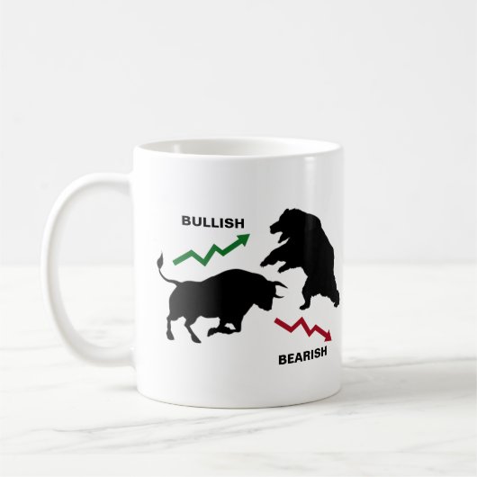 Mug Bullish / Bearish Stock Trader (Gauche)
