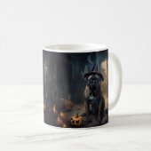 Mug Bullmastiff Citrouilles Halloween effrayant (Devant droit)