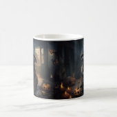 Mug Bullmastiff Citrouilles Halloween effrayant (Centre)