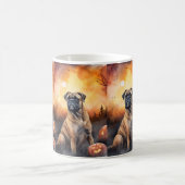 Mug Bullmastiff d'Halloween avec la peur Citrouille (Centre)