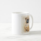 Mug Bullmastiff Painting - Cute Original Dog Art (Devant droit)