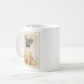 Mug Bullmastiff Painting - Cute Original Dog Art (Devant gauche)