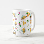 Mug Bumble abeille et miel motif (Devant droit)