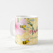 Mug Bumble abeilles jaune nom abeille bossbabe (Devant gauche)