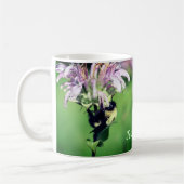 Mug Bumble Bee On Bee Balm Flower Personnalisé (Gauche)
