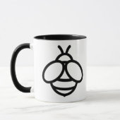 Mug Bumblebee bee miel abeille image de conception gra (Gauche)