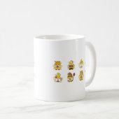 Mug Bumblebee de tournesol mignonne Gnome (Devant droit)