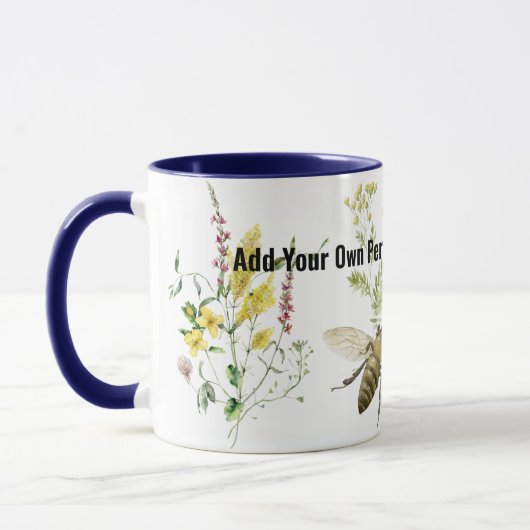 Mug Bumblee rétro abeille insecte amoureux de céramiqu (Gauche)