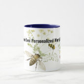 Mug Bumblee rétro abeille insecte amoureux de céramiqu (Centre)