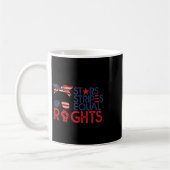 Mug Bun American Flag Pro Choice Star Stripes Equal Ri (Gauche)