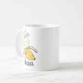 Mug Bunana Drôle Lapin Dans Un Pun De Banane (Devant gauche)