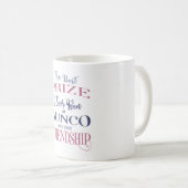 Mug Bunco Friendship Typographie rose violet (Devant droit)