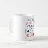 Mug Bunco Friendship Typographie rose violet (Devant gauche)