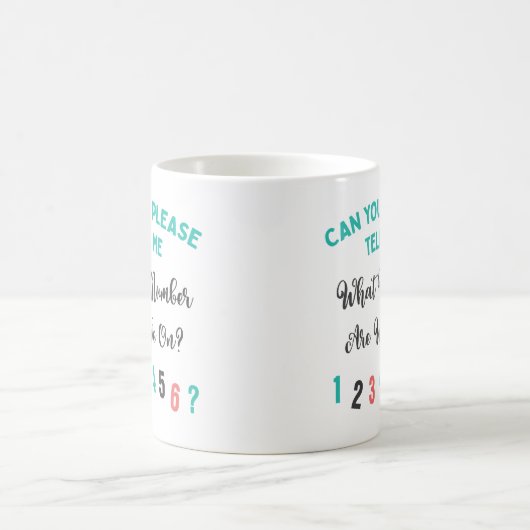 Mug Bunco Player Funny Quel Nombre Sommes-Nous Sur ? G (Centre)