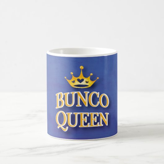 Mug Bunco Queen Jaune Gold Heart Crown (Centre)