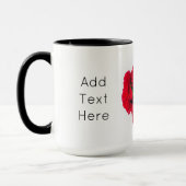 Mug Bundle of Red Carnation Flowers (Gauche)