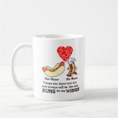 Mug Bungalows Couple modernes et amoureux de vin perso (Gauche)