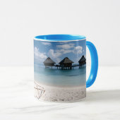 Mug Bungalows sur la plage Motu Toopua (Devant droit)