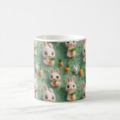 Mug Bunnies et carottes Fluffy 3D Motif sans fil (Centre)