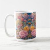 Mug Bunnies farcies Cute flâner dans un jardin pastel (Gauche)