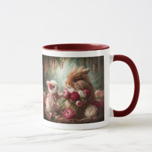 Mug Bunnies Love Peonies