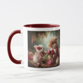 Mug Bunnies Love Peonies (Gauche)