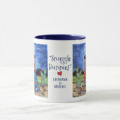 Mug "Bunnies Snuggle" Southwest Rabbit Romance Custom (Centre)