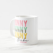 Mug Bunny Babe mignonne Fille moderne Pâques personnal (Devant gauche)