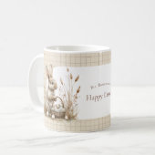 Mug Bunny beige Boho de la fête de Pâques (Devant gauche)
