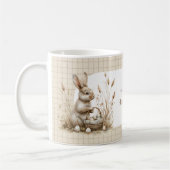 Mug Bunny beige Boho de la fête de Pâques (Gauche)