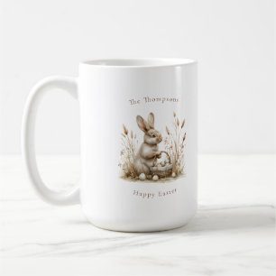 Mug Bunny beige Boho de la fête de Pâques