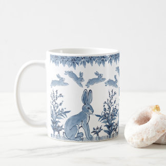 Mug Bunny Bleu Bleu Lapin Fun Motif Delft