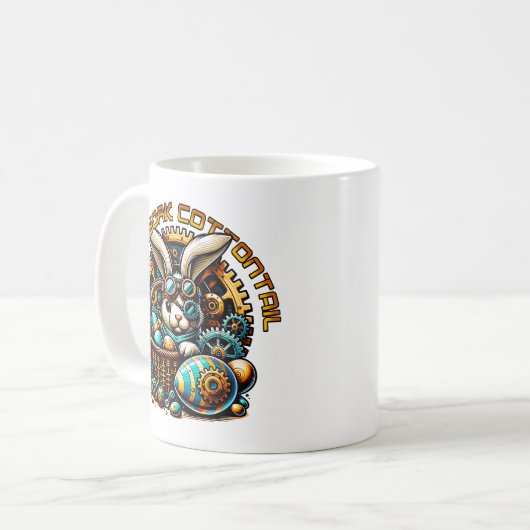 Mug Bunny de Pâques Steampunk (Devant gauche)