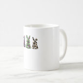 Mug Bunny Easter Leopard Plaid Buffalo Rabbit Easter D (Devant droit)